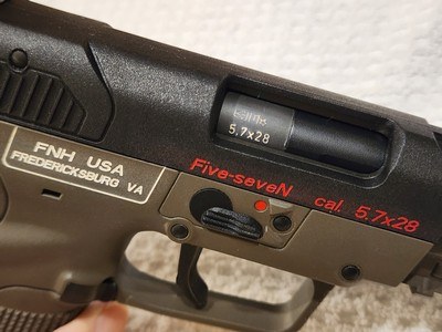2010 FN Herstal Five-seveN 5.7x28mm, RARE O.D. Green Frame,disc. 2018 with extras - Image 8 of 20