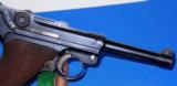  German Blank Chamber (Sneak) P08 Luger Rework with Rural Police Unit Marking - 9 of 9