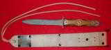 US WWII Leather M6 Scabbard with EK Fighting Knife (copy) - 3 of 3
