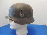 WWII German M.40 S/D Helmet with Chinstrap - 11 of 11