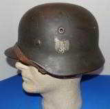 WWII German M.40 S/D Helmet with Chinstrap - 7 of 11