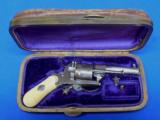 Belgian Pinfire Pocket Revolver with Fitted Case - 9 of 10