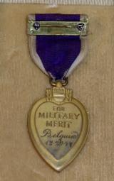 U.S. Purple Heart with Case,
(Battle of the Bulge)
- 9 of 9