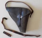 original WWII Japanese Naval Type 90 Double Barrel Flare Pistol Holster “Rare”. - 1 of 12