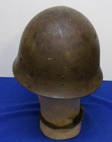 WWII Japanese Type 90 Steel Helmet with Liner - 5 of 9