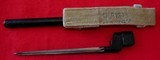 British WWII No. 4 Mk.I Cruciform Bayonet with Metal Scabbard and Frog - 3 of 8