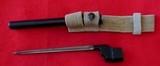 British WWII No. 4 Mk.I Cruciform Bayonet with Metal Scabbard and Frog - 1 of 8