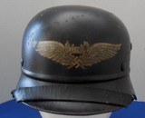 German M35 Combat Luftschutz Beaded Helmet - 4 of 8