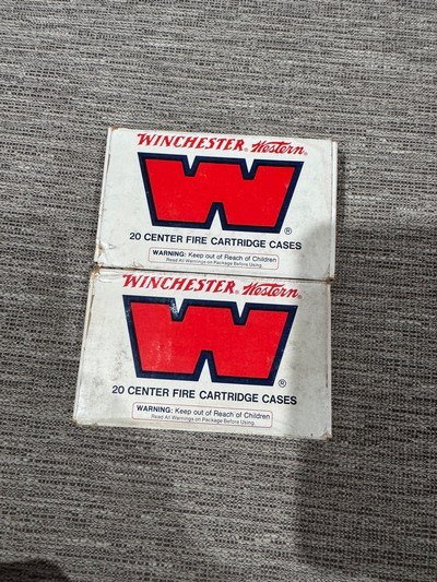 356 Winchester Brass – 40 Pieces – New Winchester Western – Factory Boxes - Image 2 of 3