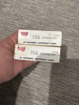 356 Winchester Brass – 40 Pieces – New Winchester Western – Factory Boxes