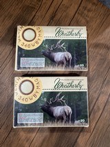 Weatherby .340 Weatherby Magnum Factory Ammunition – 225 Grain Barnes Triple Shock (TSX) – 33 Rounds - Image 1 of 4