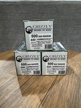 Grizzly .500 S&W Magnum Hammerhead Bear Loads – 440 & 500 Grain – Factory Ammunition - Image 1 of 3