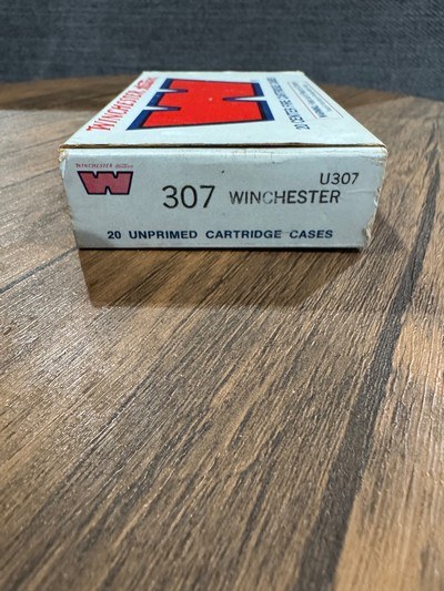 Winchester .307 Winchester Unprimed Brass – 20 New Cases in Original Factory Box - Image 3 of 5