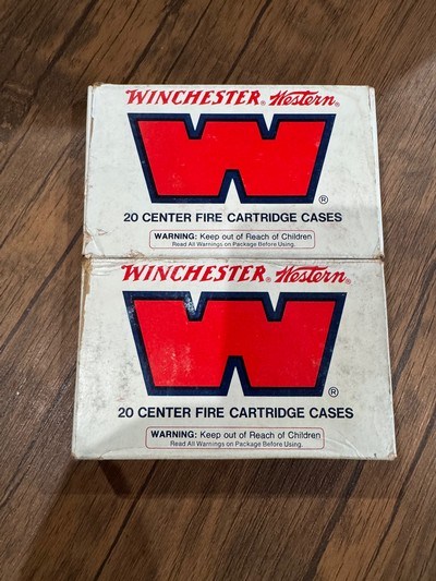 Winchester .356 Winchester Unprimed Brass – 40 New Cases (2 Factory Boxes) - Image 2 of 4