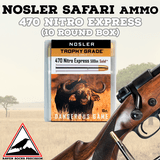 Nosler 470 Nitro Express 500gr Solids
10 ct Box
