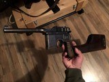 Mauser C96 Broomhandle FULL RIG 1930 Commercial with 897 7.63x25mm ammo - 7 of 15