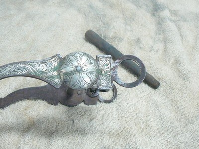 Silver inlaid California style bit - Image 5 of 7