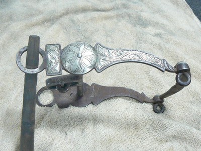 Silver inlaid California style bit - Image 2 of 7
