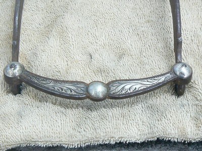 Silver inlaid California style bit - Image 7 of 7