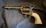 Colt .45 SAA 3rd Generation, Turnbull Restoration Engraved, factory blued - 1 of 15