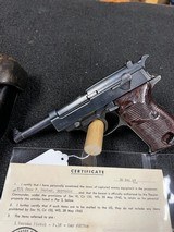 WW2 WALTHER P38 9MM PISTOL WITH CERTIFICATE OF CAPTURE AND HOLSTER - 3 of 10