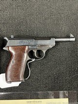 WW2 WALTHER P38 9MM PISTOL WITH CERTIFICATE OF CAPTURE AND HOLSTER - 8 of 10