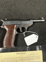 WW2 WALTHER P38 9MM PISTOL WITH CERTIFICATE OF CAPTURE AND HOLSTER - 6 of 10