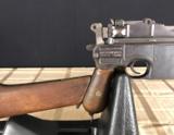 MAUSER C96 BROOMHANDLE PISTOL WITH ORIGINAL STOCK ALL NUMBERS MATCH - 6 of 8