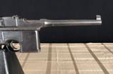 MAUSER C96 BROOMHANDLE PISTOL WITH ORIGINAL STOCK ALL NUMBERS MATCH - 5 of 8