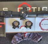 US OPTICSB-10 MIL-GAP 1.8-10 X 42 with MDT ELITE 34mm PRECISION SCOPE RINGS - 1 of 2