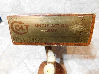 Colt Single Action Army 1978 SAA .45 Colt w/ 7.5” barrel and Nickle Finish Unfired LNIB !! - Image 3 of 14