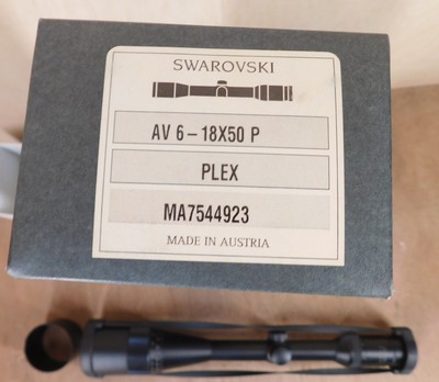 Swarovski 6-18x50 Habicht AV Riflescope with Plex Reticle - Matte Black - Image 3 of 3