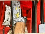 Beautiful Perazzi Live Pigeon 12ga. Shotgun three barrel set. Lots of gold engraving. - 5 of 9