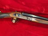 FAIR Iside Prestige Tartuga Gold 12 Gauge SXS Engraved W/ Gold Inlays Full/Mod + 2 Chokes - 3 of 15