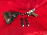 WWII German P08 Luger BYF Coded Non Import 9mm Semi Auto Full Rig C&R Eligible - 8 of 8