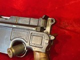 Mauser C96 Broomhandle 9mm Semi-Automatic Pistol C & R Eligible - 8 of 11