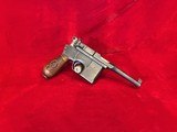 Mauser C96 Broomhandle 9mm Semi-Automatic Pistol C & R Eligible - 1 of 11