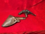 Husqvarna Model 1887 Revolver 7.5 Caliber W Original Leather Holster C&R Eligible