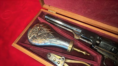Colt 1851 Navy 36 Cal Revolver Colt Made Presentation Box - Image 3 of 8