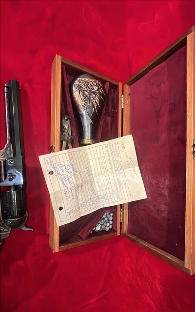 Colt 1851 Navy 36 Cal Revolver Colt Made Presentation Box - Image 7 of 8