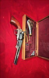 Colt 1851 Navy 36 Cal Revolver Colt Made Presentation Box - 8 of 8