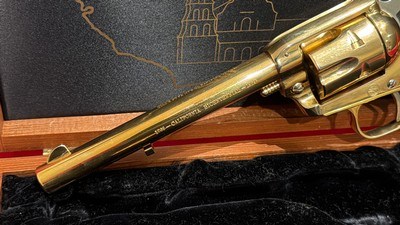 COLT Single Action Frontier Scout 22 LR GOLD Plated California Bicentennial Edition - Image 3 of 8