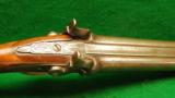 Belgian Double Barrel Percussion 57 Caliber Smooth Bore Pistol - 4 of 4