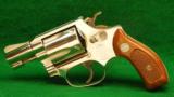 Smith & Wesson Model 36 Nickel 38 Special Round Butt DA Revolver - 1 of 2