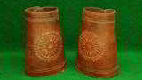Early Tooled Leather Cowboy Cuffs - 1 of 1
