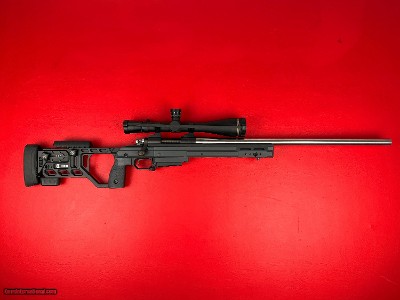 Remington 700 22 BR Lapua .252NK Sinclair INTL. Attached: Leupold LRP 8.5-25x50 Scope