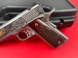  Kimber 1911 Stainless II .45ACP Rising Eagle Exhibition Grade Gold Plated Engraved - 2 of 14