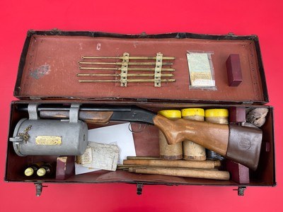 Naval Company Bridger .45 Cal Line Throwing Gun – Complete Kit in Original Case