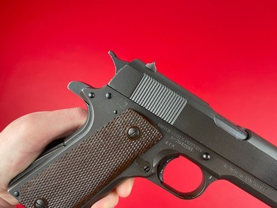 WWII Remington Rand M1911 A1 US Army RI Arsenal Rebuild .45ACP 1945 Period Correct - Image 8 of 15
