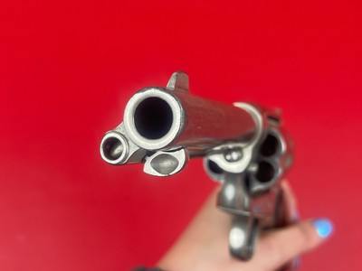 Colt Single Action Army Nickel .45 Colt w/ Colt Letter - Mfg. 1905 - Image 9 of 15